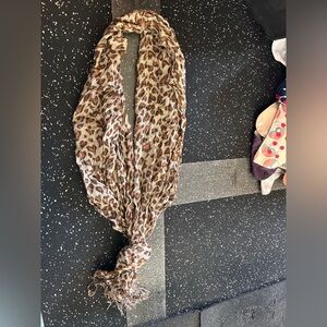 Leopard Print Women's Scarf